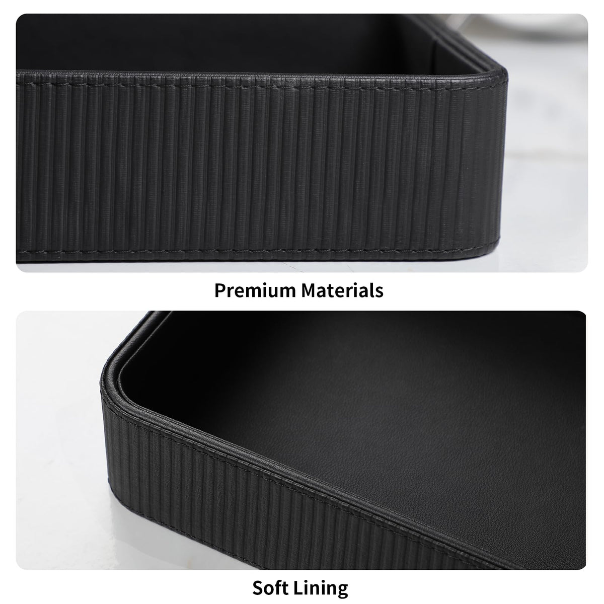 Cretkhp valet tray for perfume catchall keeps fragrances tidy