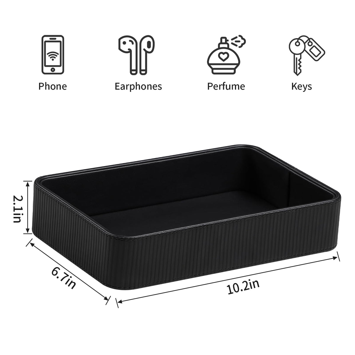 Cretkhp valet tray decorative display for candles and plants