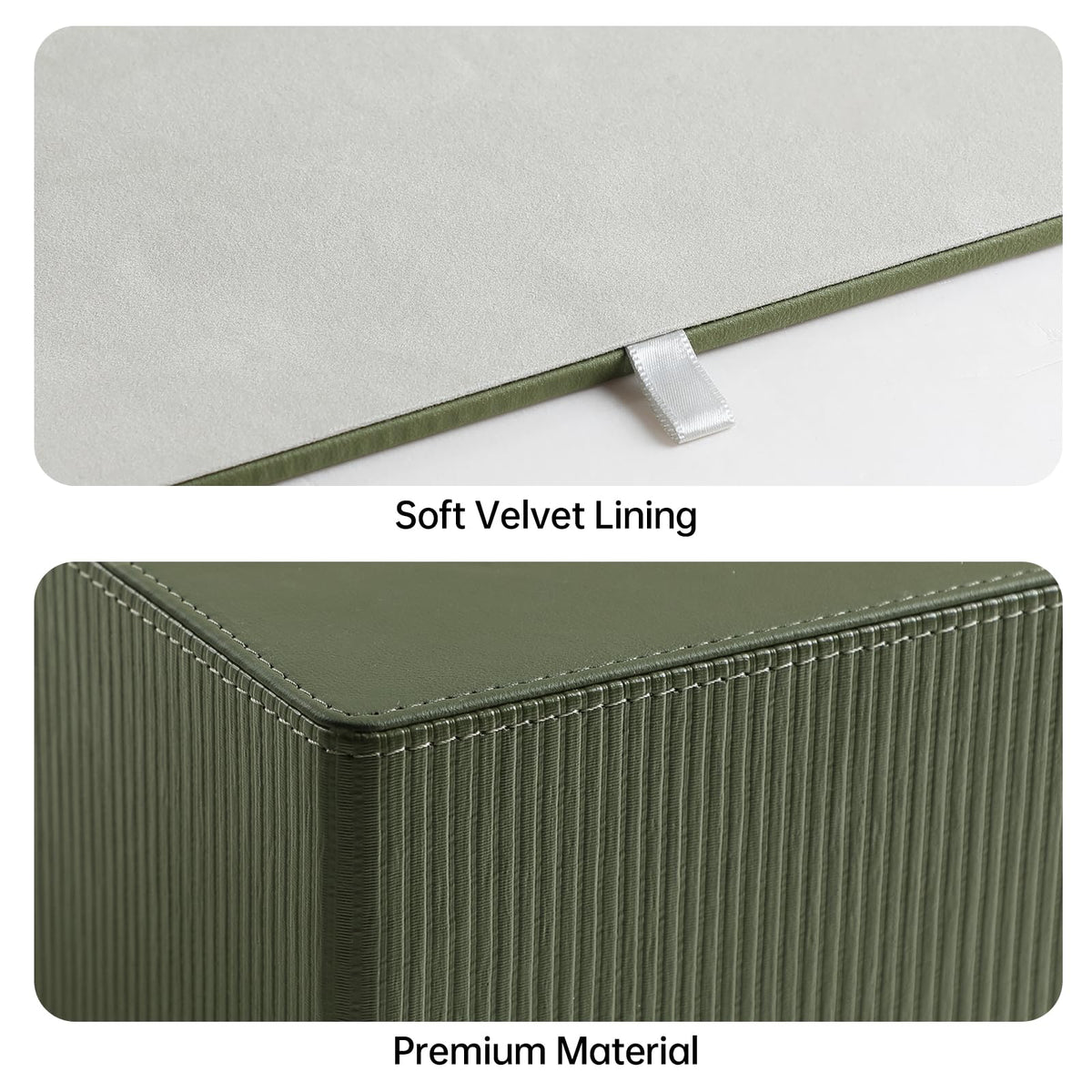 Cretkhp rectangular tissue box cover in green color for decor upgrade
