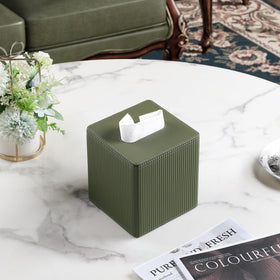 Cretkhp bathroom vanity accessory keeps tissues organized and reachable.