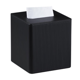 Cretkhp tissue box cover with magnetic closure keeps tissues secure and accessible.