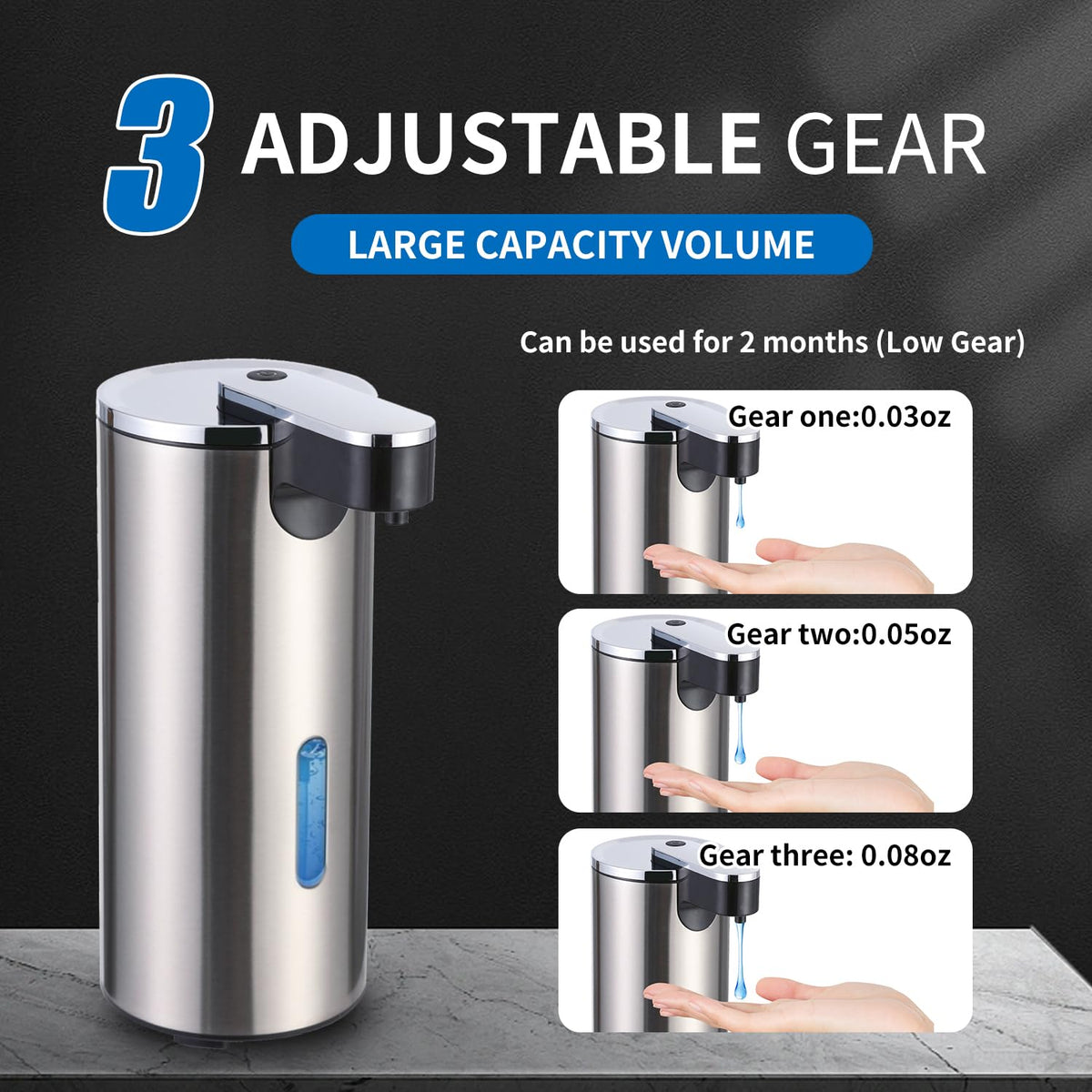 Crevauh dispenser in use dispensing hand soap in a busy kitchen setting.