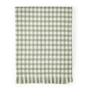 CREVENT Farmhouse Boho knitted throw with geometric print adds cozy style to sofa