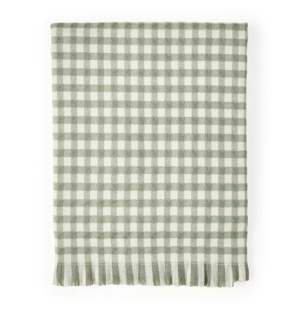 CREVENT Farmhouse Boho knitted throw with geometric print adds cozy style to sofa