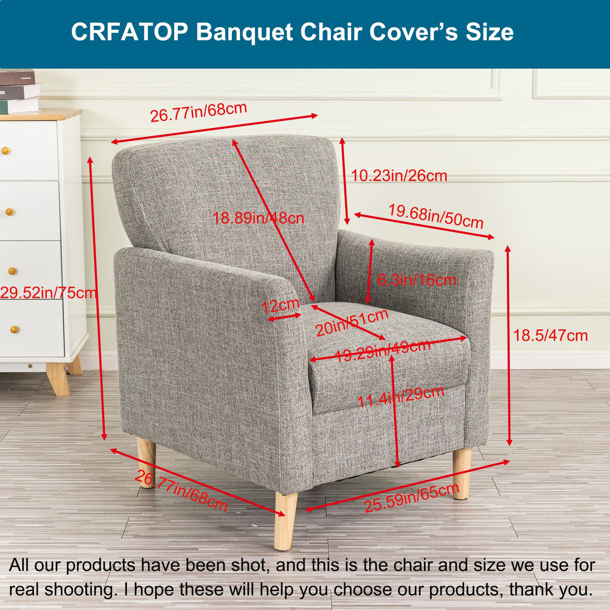 CRFATOP Fallon Collection stretch fabric suits various chairs.