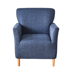 CRFATOP stretch armchair-slipcover fits snugly on a modern chair.