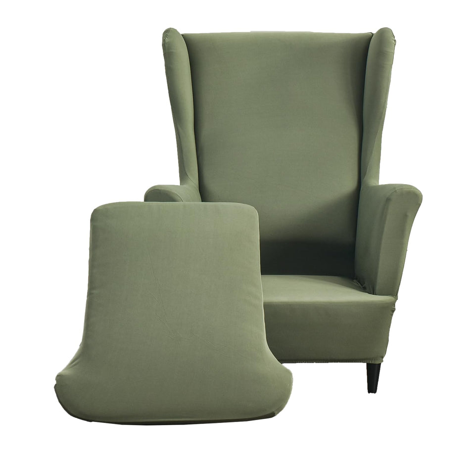 CRFATOP wingback chair slipcover assembly for a quick room refresh.