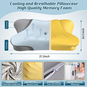 Crisgo cooling ice silk pillowcase demonstrates breathable comfort for night sweats.