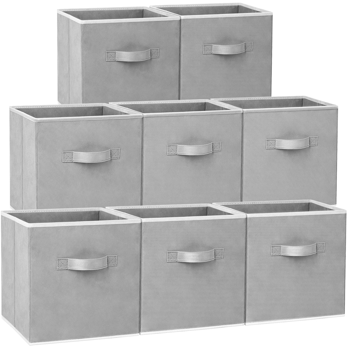 Criusia 13-inch storage cube front view demonstrates durable fabric for organized spaces.