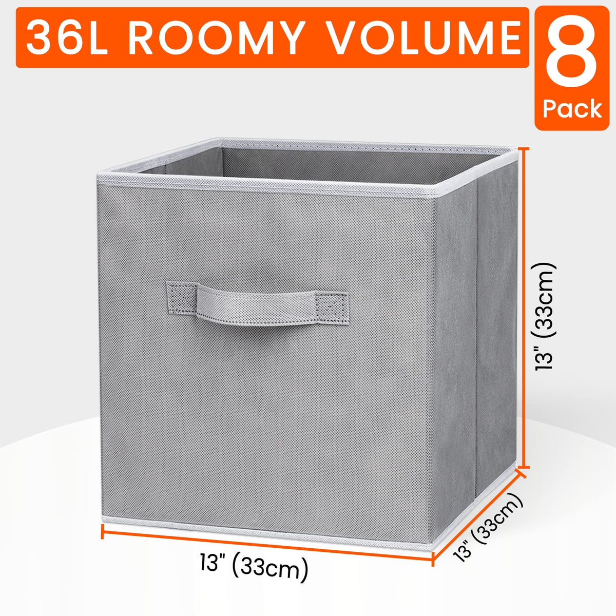 Criusia grey on-shelf display emphasizes easy access and tidy room organization.
