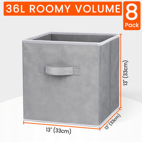 Criusia grey on-shelf display emphasizes easy access and tidy room organization.