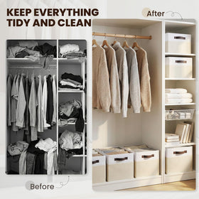 Criusia large toy bins on shelf organize shelves efficiently.