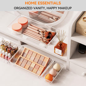 Criusia M-size organizers tidy small cosmetics and vanity items.