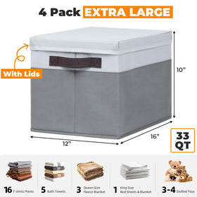 Criusia stackable basket on a closet shelf saves space and keeps items tidy.