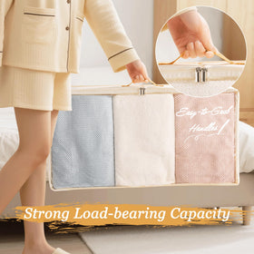 Criusia beige 2-pack under-bed storage kit suited for dorm organization.