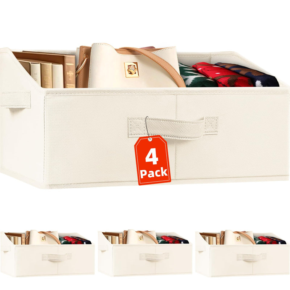 Criusia closet bins large front view showing accessible opening
