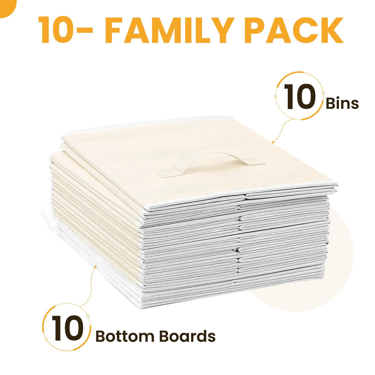 Criusia closet organization bin maximizes shelf space while keeping items visible.