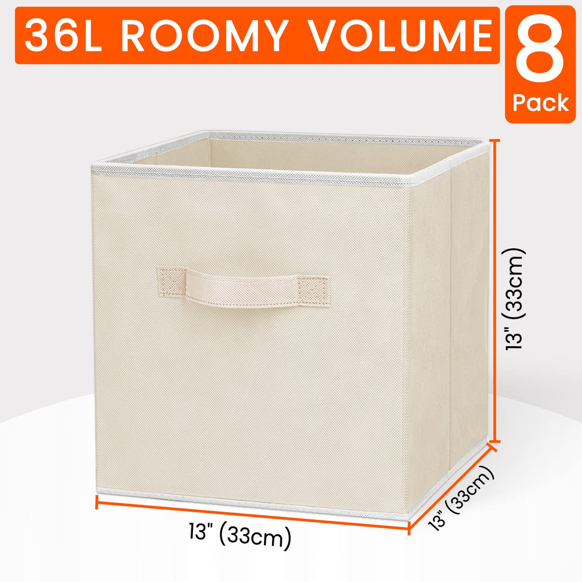 Criusia collapsible storage bin folded flat for compact storage
