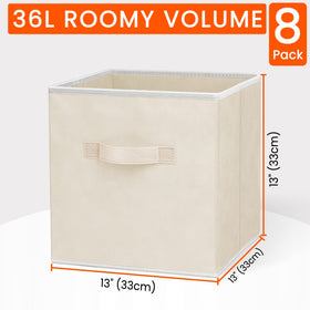 Criusia collapsible storage bin folded flat for compact storage