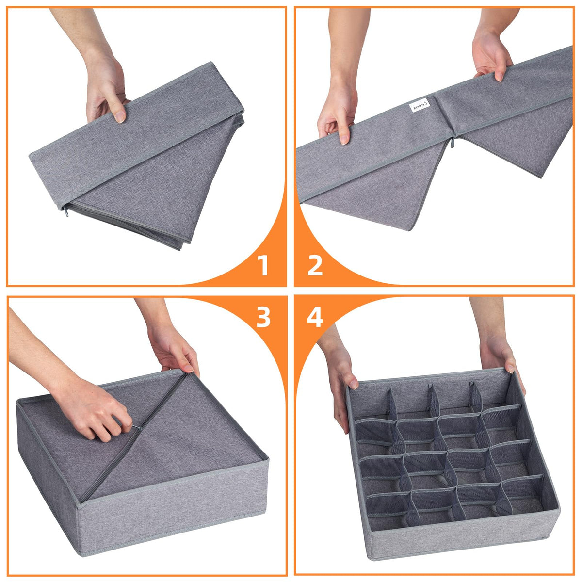 Criusia versatile grey storage for dorms, entryways, and bathrooms