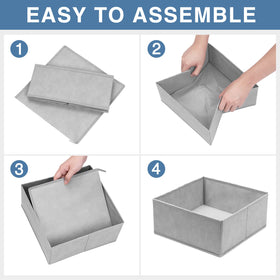 Criusia twelve-pack bins for versatile closet organization