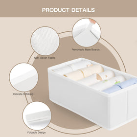 Criusia medium drawer organizer front view for wardrobe efficiency