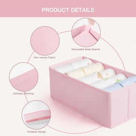 Criusia non-woven fabric drawer organizer with reinforced sides maintains shape