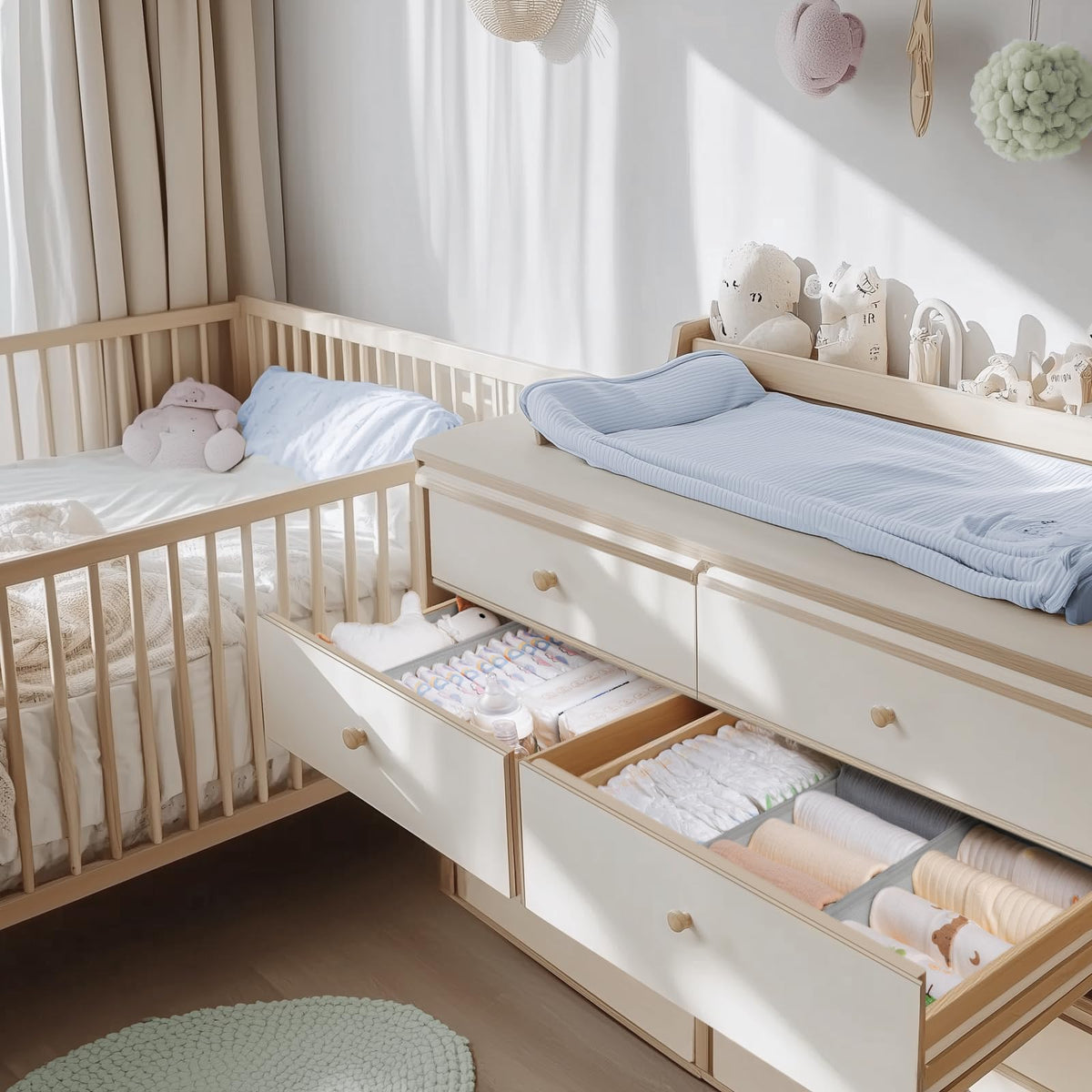 Criusia odorless fabric keeps baby clothes fresh in drawers