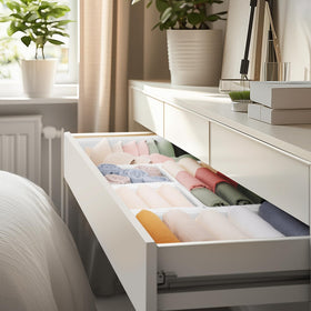 Criusia small drawer organizer folded-flat for flat storage