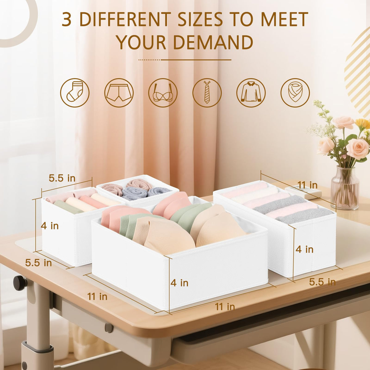 Criusia dresser organizers organize baby clothes for a tidy nursery.