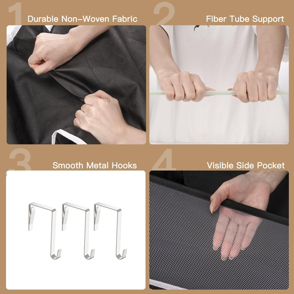 Criusia durable construction keeps the organizer upright for long-lasting use.