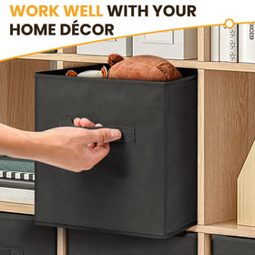 Criusia bin shows reinforced handles for easy carrying and placement.