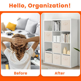 Criusia bin with two handles easy to carry between rooms