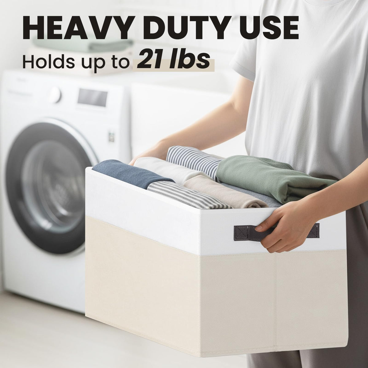 Criusia fold-flat storage bin collapses for dorms, travel, or compact storage.