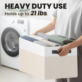 Criusia fold-flat storage bin collapses for dorms, travel, or compact storage.