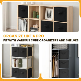 Criusia 13in cube fits Kallax shelves for tidy cube storage.