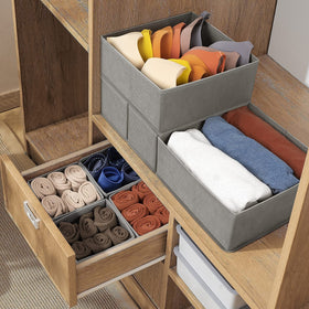 Criusia large square bin 11x11x5-1 supports folded garments and bulkier items