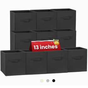 Criusia large storage cube with side handles ready for transport and organization.