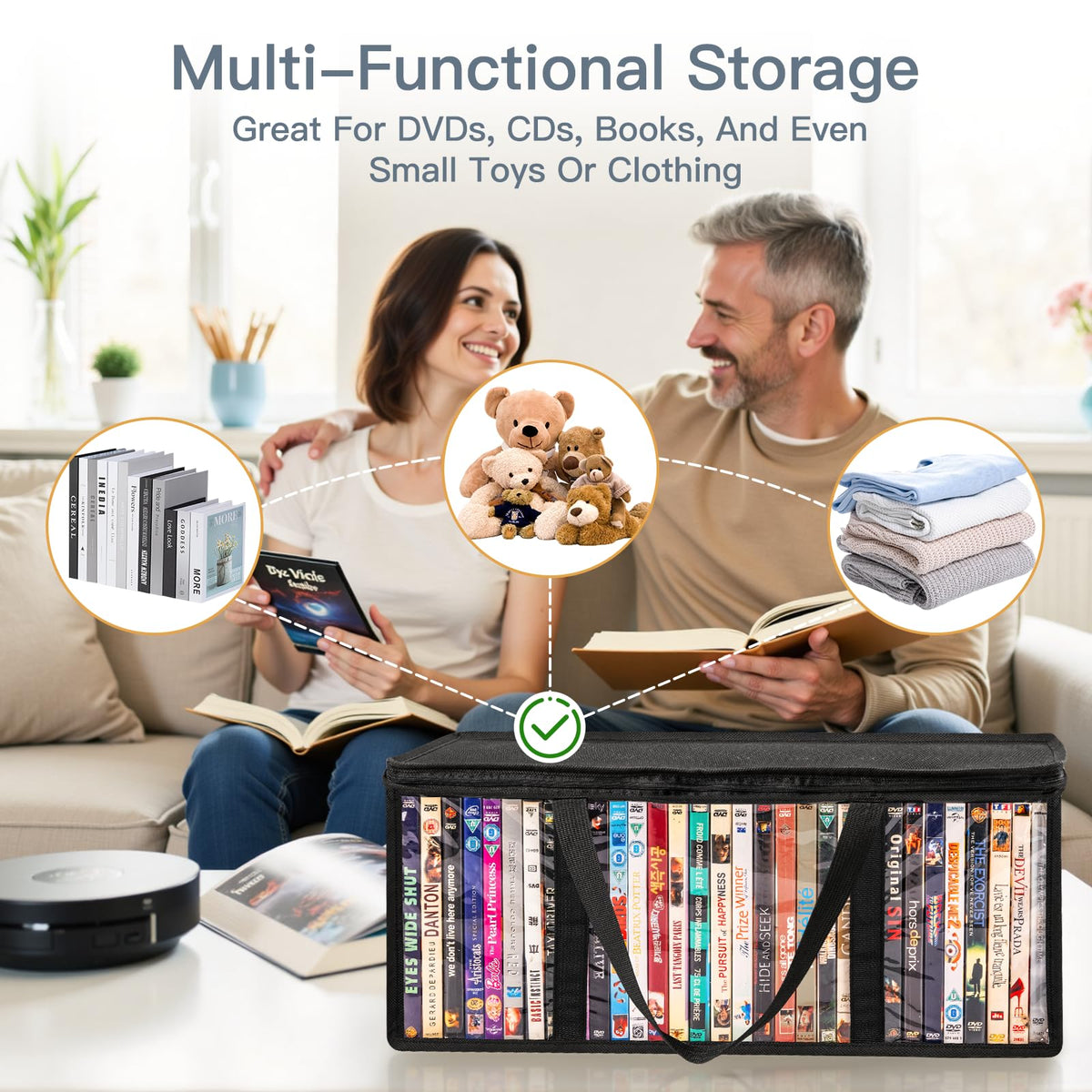 Criusia multi-functional bags suitable for books, photos, games and toys.