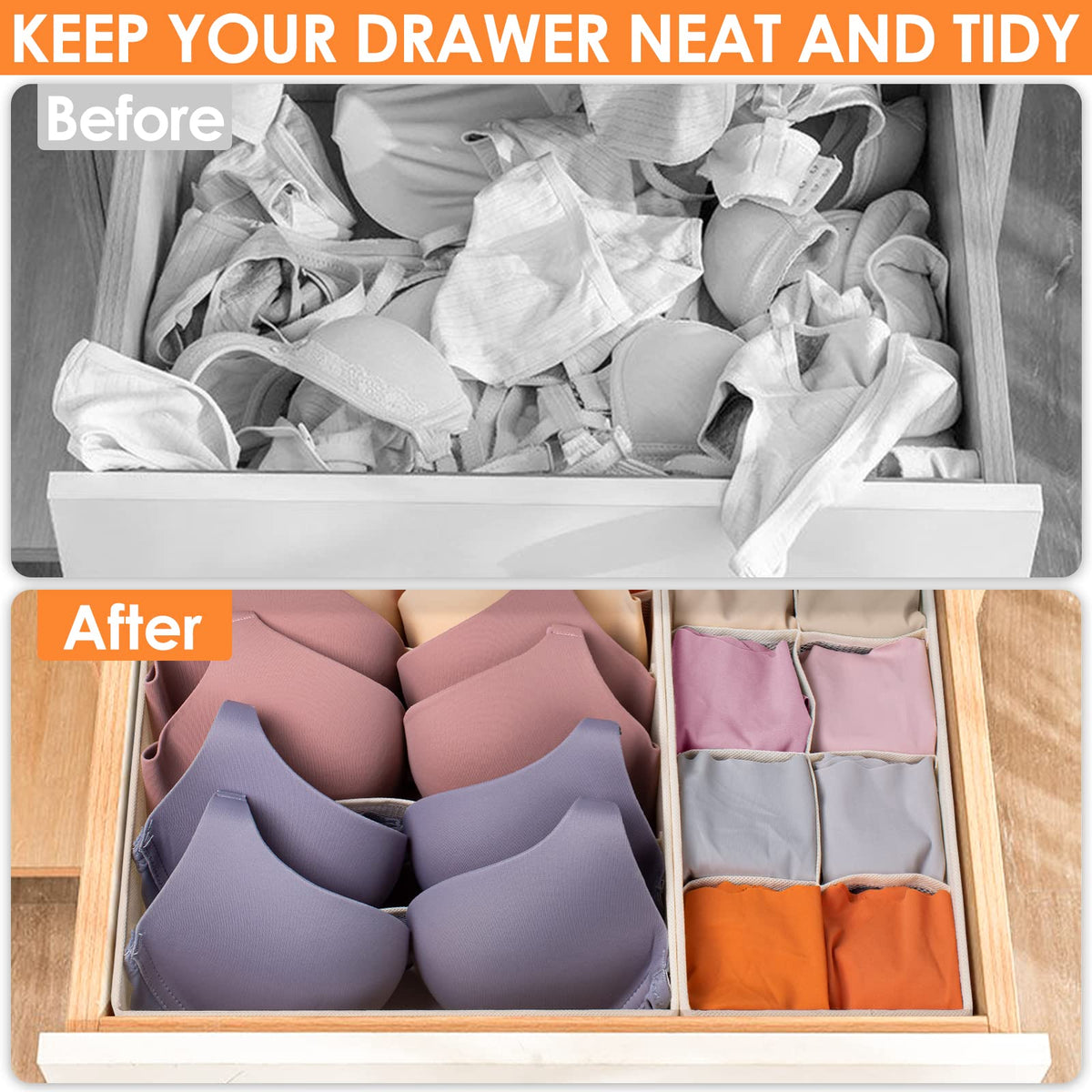 Criusia versatile bins also serve as makeup and hair accessory storage.