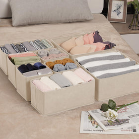 Criusia organized drawers enable quick item access and neat presentation.