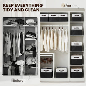 Criusia pantry and kitchen storage baskets help categorize groceries with a tidy look.
