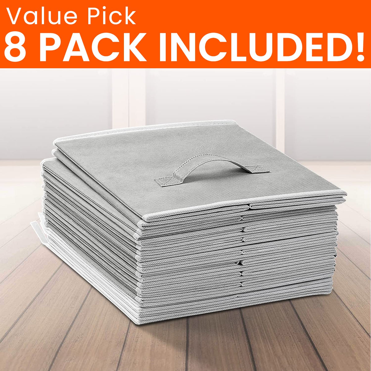 Criusia grey toy-and-blanket bin neatly stores playroom essentials.