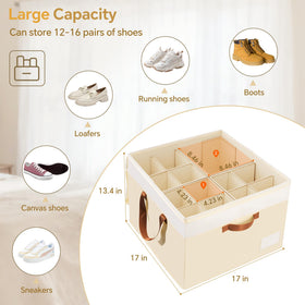 Criusia shoe organizer clear dust cover lets you see shoes at a glance