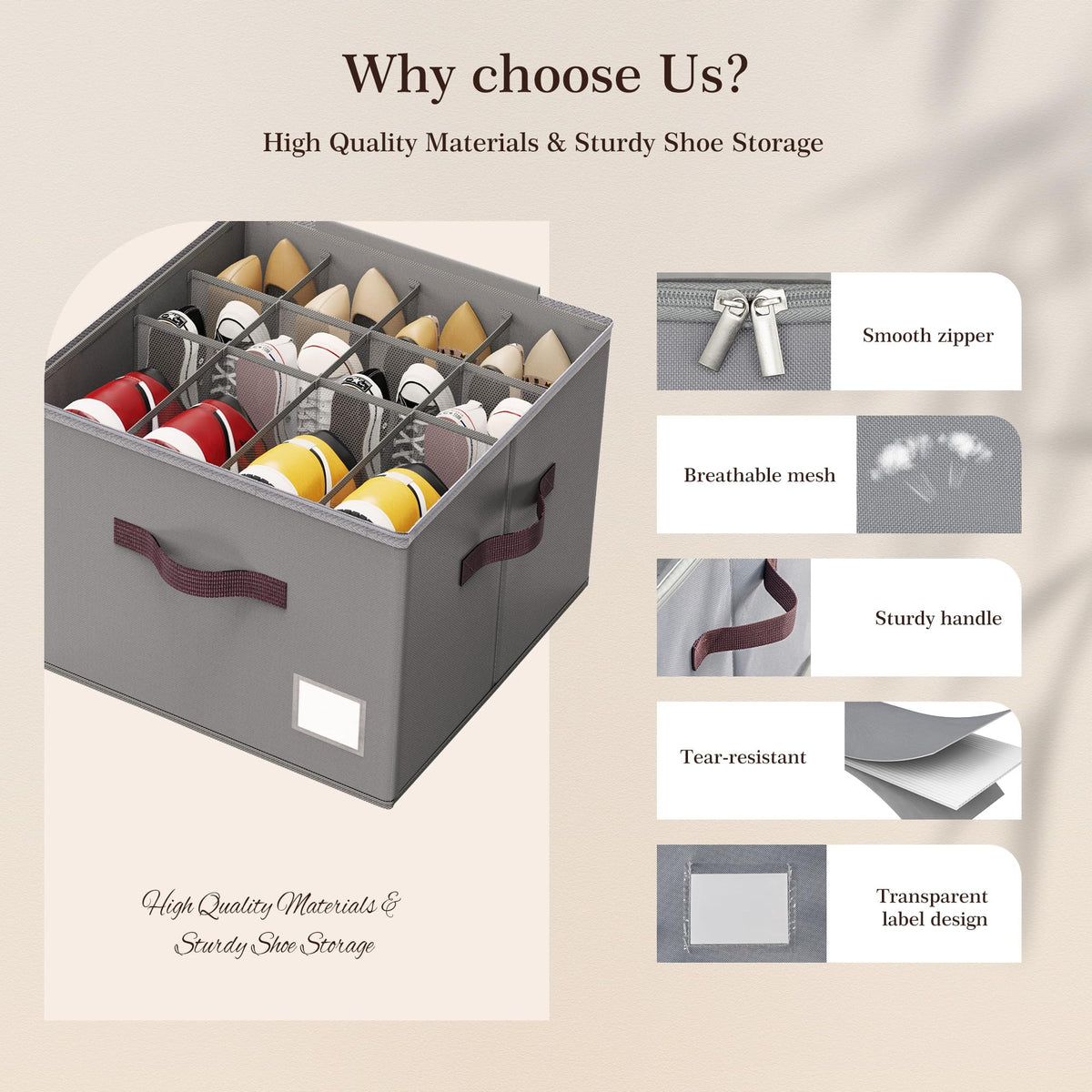Criusia foldable design saves space when not in use.