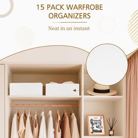 Criusia stackable bins fit compact wardrobes for daily use.