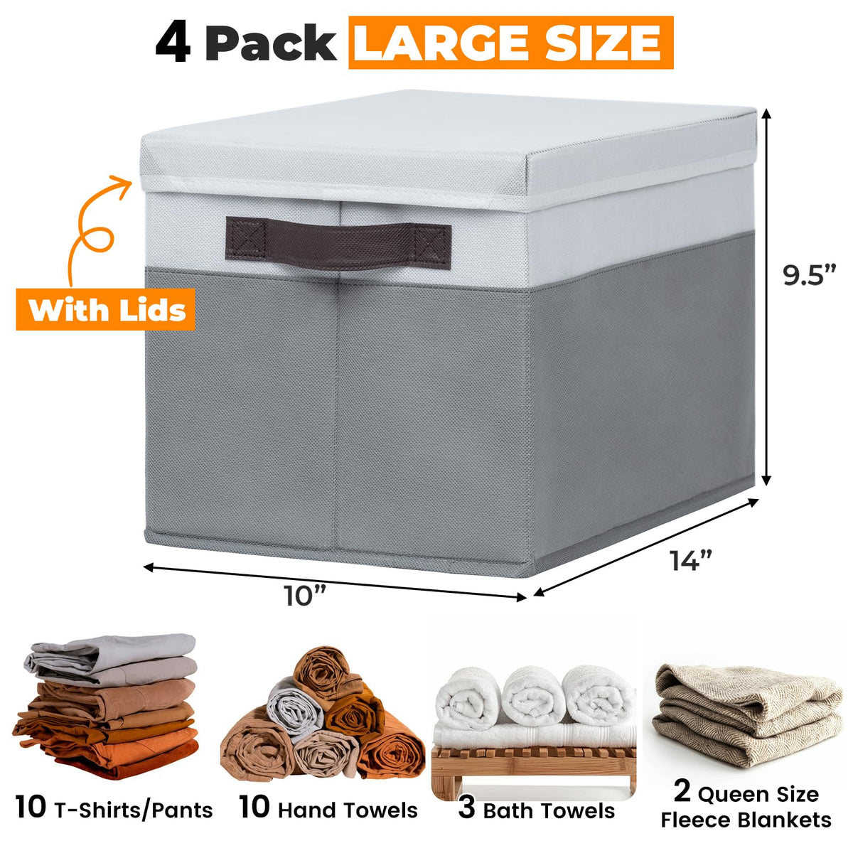 Criusia stackable bins on a shelf saves space and improves accessibility