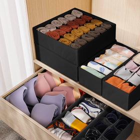 Criusia stackable drawer bin used in a deep drawer
