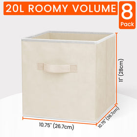 Criusia Storage Cubes folded flat to save space when not in use