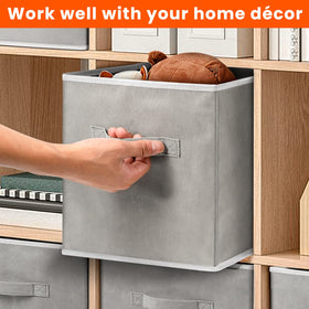 Criusia bin with handles for easy room-to-room transport